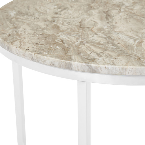 Temple & ster Siena Round Marble Side Table & Reviews