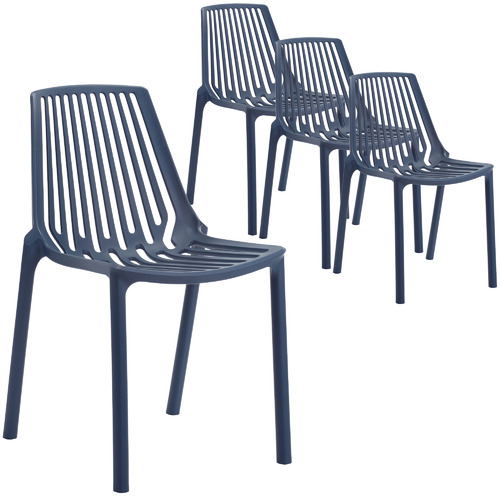 Grey Hug UV-Stabilised Outdoor Dining Chairs