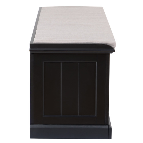 Temple & Webster Hamptons Cushioned Storage Bench
