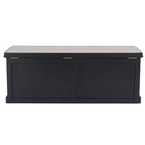 Temple & Webster Hamptons Cushioned Storage Bench