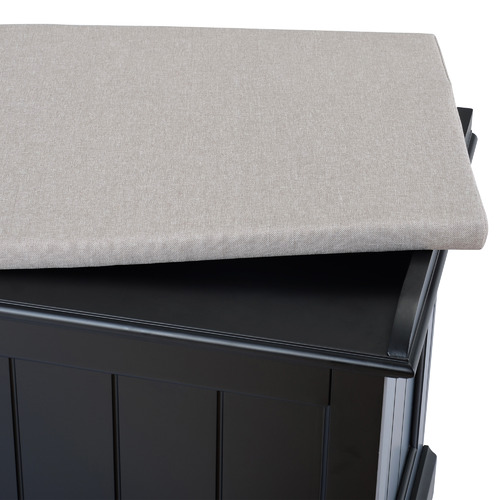 Temple & Webster Hamptons Cushioned Storage Bench