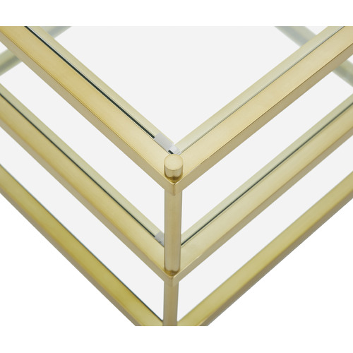 Temple & ster Square Francesca Glass Coffee Table