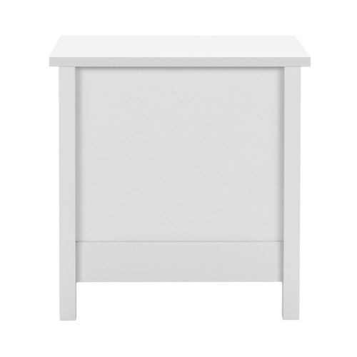 Temple & Webster White Noosa 2 Drawer Bedside Table