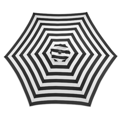 22m Striped Brighton Market Umbrella