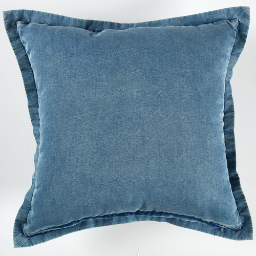 Temple & ster Washed Denim Cotton Cushion & Reviews