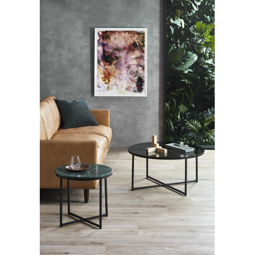 Temple & ster Smoked Siena Round Glass Coffee Table & Reviews