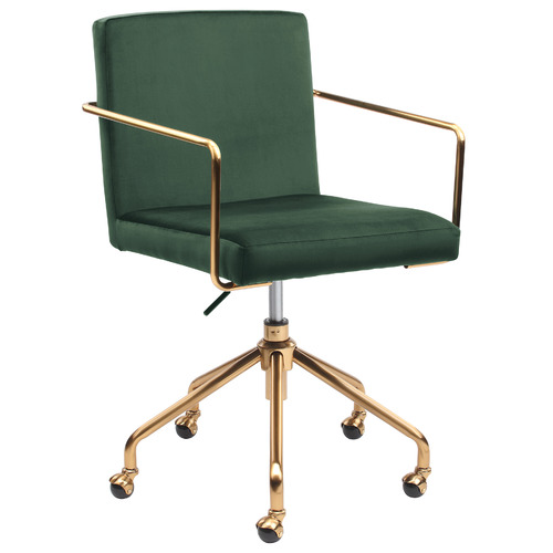 Forest-Green-Camden-Velvet-Home-Office-Chair
