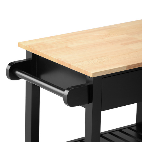 Temple Webster Black Mina Kitchen Cart Trolley Reviews