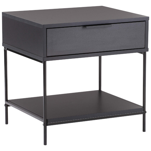 Black Baxter Bedside Table