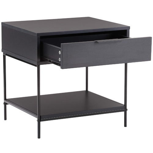 Black Baxter Bedside Table