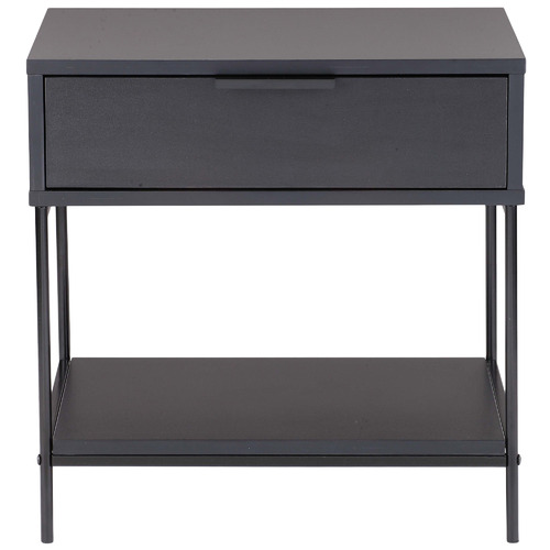 Black Baxter Bedside Table