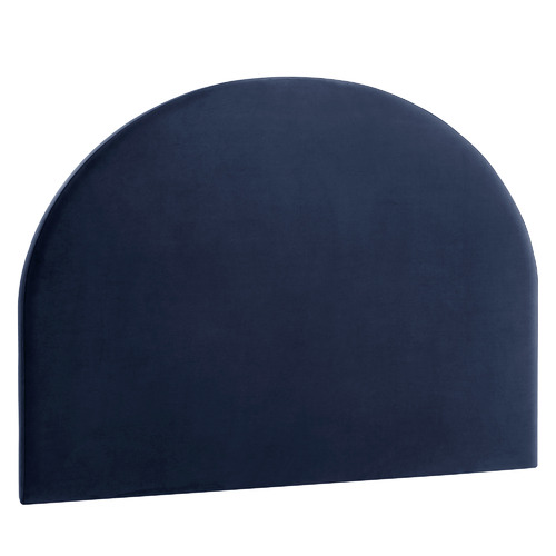 Temple & ster Navy round Queen Velvet Bedhead & Reviews