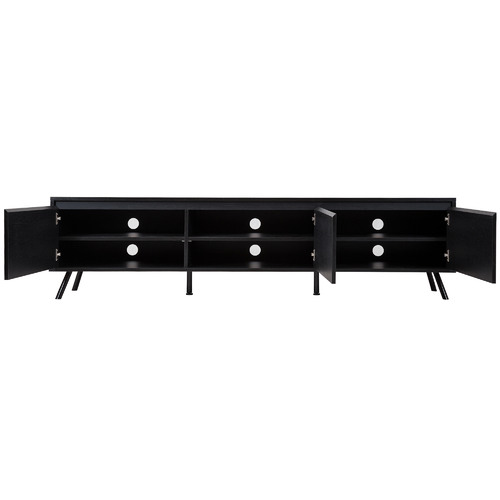 Temple & Webster 180cm Black Halbert TV Unit