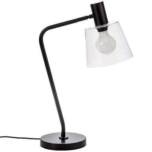 Temple Webster Black Chicago Table Lamp, Table Lamps Chicago
