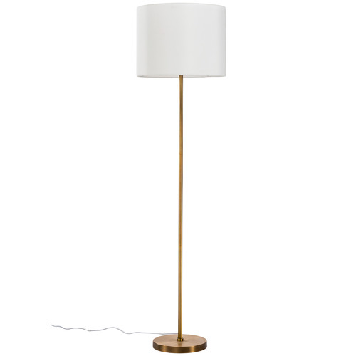 Gilt Steel Floor Lamp