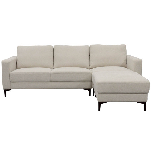 Temple & Webster Alexis 3 Seater Corner Sofa with Ottoman & Reviews