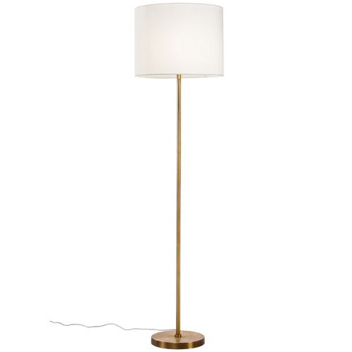 Gilt Steel Floor Lamp