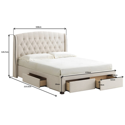 Beige-Audrey-Tufted-Wingback-Bed