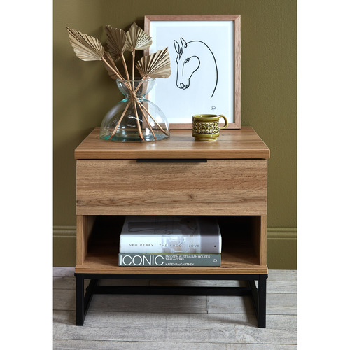Temple & ster Oak Finish Jackson Bedside Table