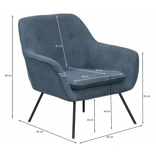 Temple & ster Blue Cancun Armchair