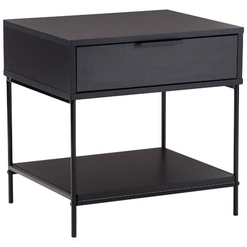 Black Baxter Bedside Table