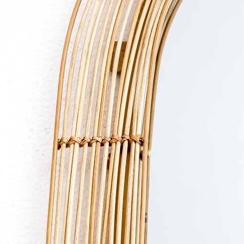 Temple & ster Tulum Arched Rattan & Metal Mirror