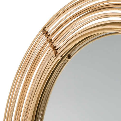 Temple & ster Tulum Arched Rattan & Metal Mirror