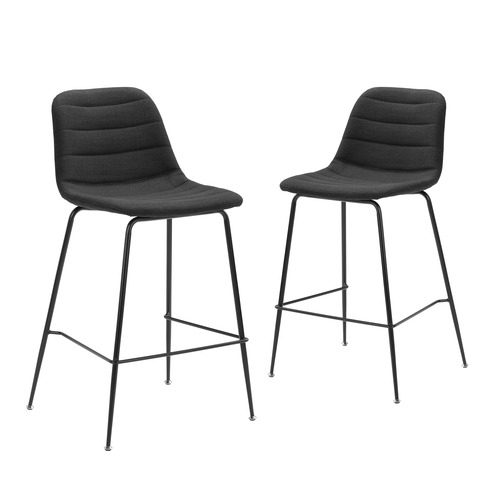 Temple & ster 66cm Channel Quilted Bar Stools
