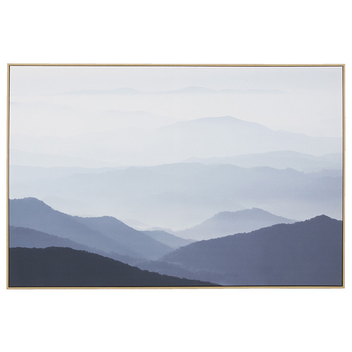 Bluescape Mountains Framed Canvas Wall Art