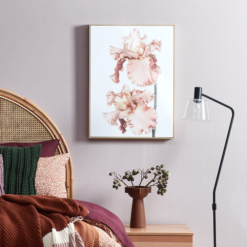 Temple & ster Soft Floral Blush Framed Canvas Wall Art & Reviews