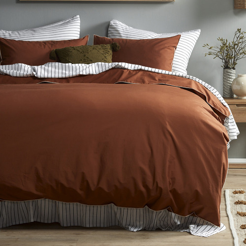 Temple & ster Cinnamon Organic Cotton Quilt Cover Set & Reviews