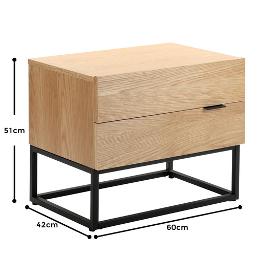 Temple & ster Emil Oak Bedside Table & Reviews