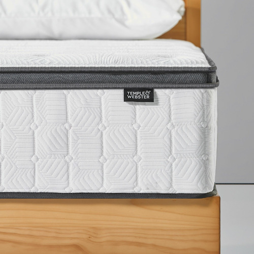 Temple & Webster Luxe Aurora Euro Top 3 Zone Pocket Spring Mattress