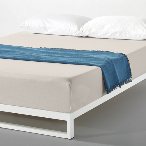 White Brienne Steel Bed Frame