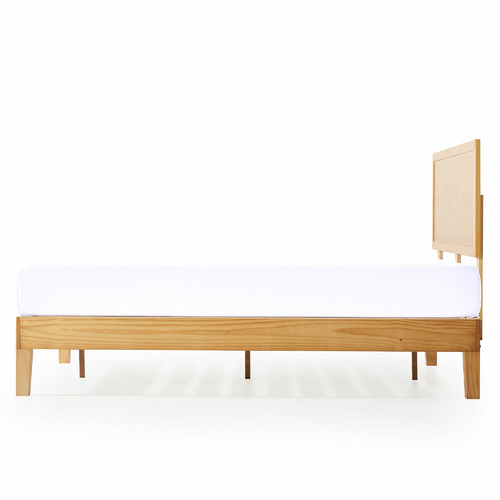 Natural Beckham Solid Pine Wood Bed Ensemble