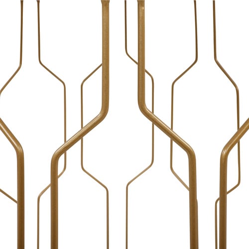 2 Piece Sophia Brass & Glass Side Table Set