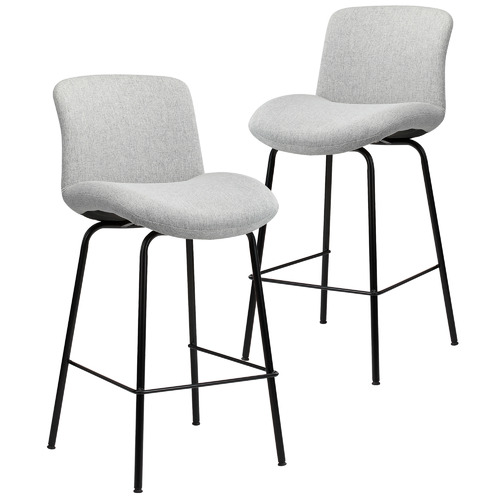 Temple Webster 65cm Light Grey Citta, Kitchen Island Stools And Chairs