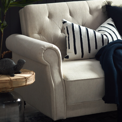 Temple & ster Richmond 3 Seater Linen Chesterfield Sofa Bed & Reviews