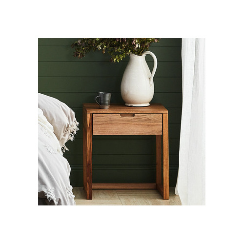 Temple & ster Olwen Solid Oak Timber Bedside Table
