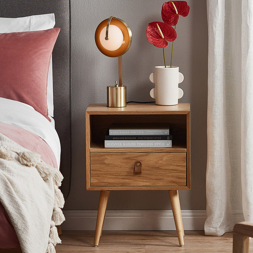 Temple & ster Oak Luna Bedside Table