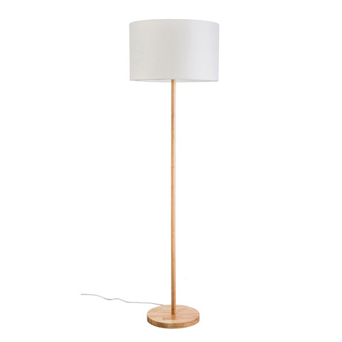 Natural Leger Timber Floor Lamp
