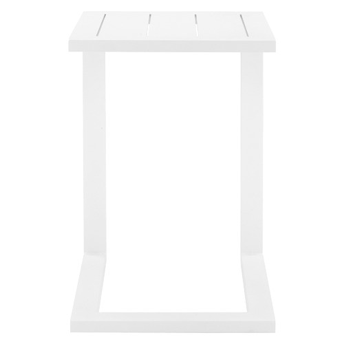 Temple & Webster Felix Aluminium C Shape Outdoor Side Table