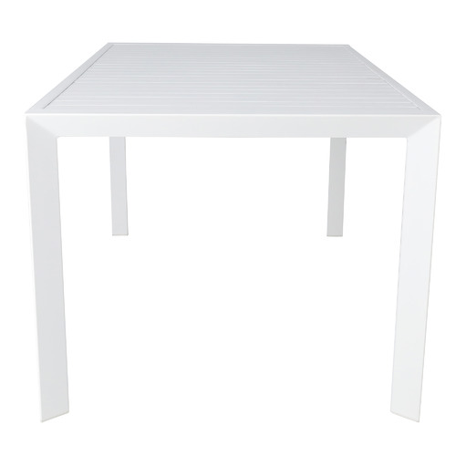 White Kos Aluminium Outdoor Dining Table