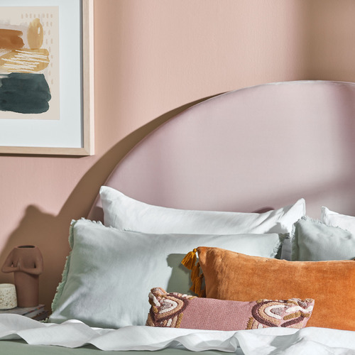 Temple & ster Round Arch Velvet Queen Bedhead & Reviews