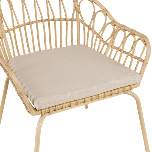 Temple & ster Elba PE Rattan & Aluminium Outdoor Dining Chair