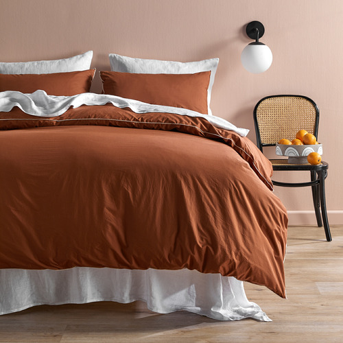 Temple & ster Cinnamon Organic Cotton Quilt Cover Set & Reviews