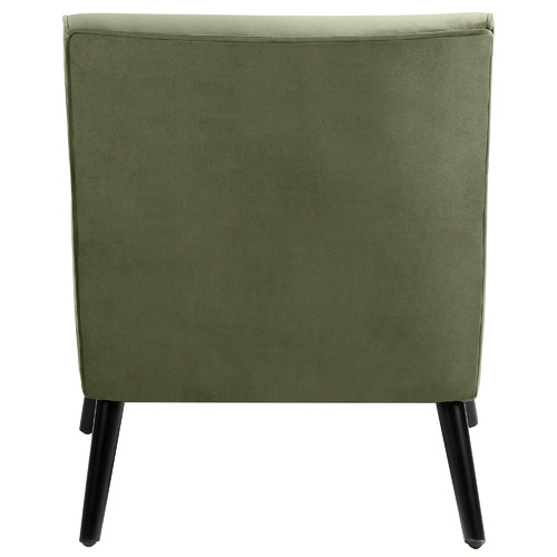 Olive Shelley Velvet Armchair