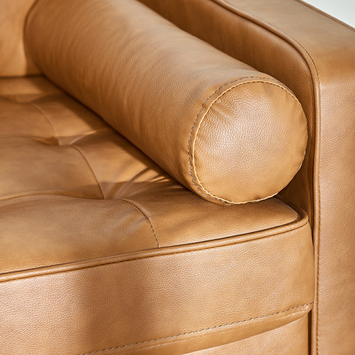 Temple & ster Tan Stockholm Faux Leather Sofa & Reviews