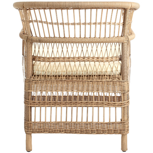Temple & ster Natural Malawi Style PE Rattan Outdoor Cushioned