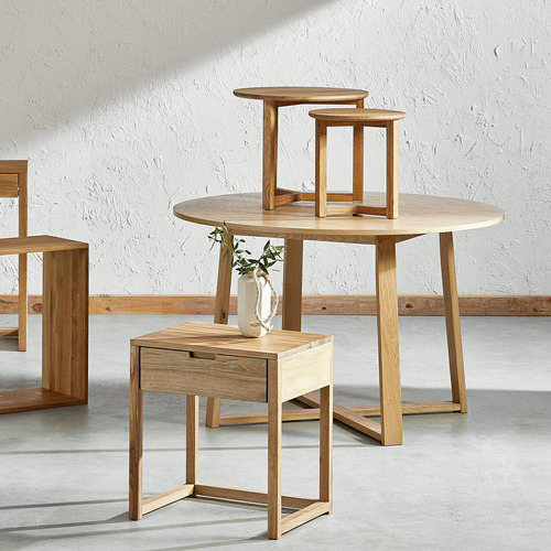 Temple & ster Olwen Natural Oak Round Dining Table & Reviews